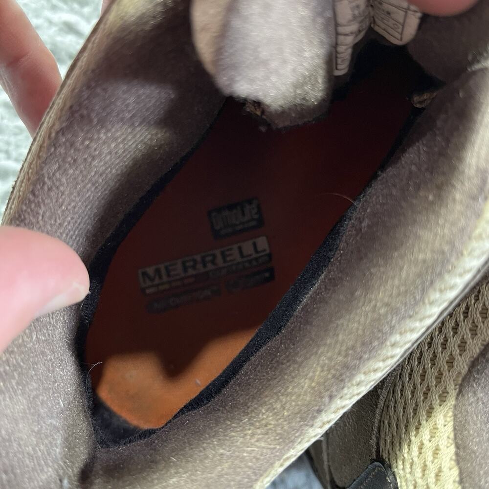 Merrell Moab Mid Waterproof Hiking Boots Bungee Cord Brown Womens 9.5 J88790 - Picture 10 of 11